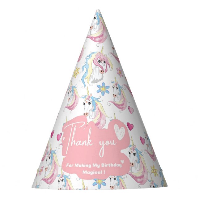 Unicorn Party Hat (Front)