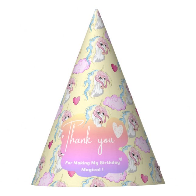 Unicorn Party Hat (Front)