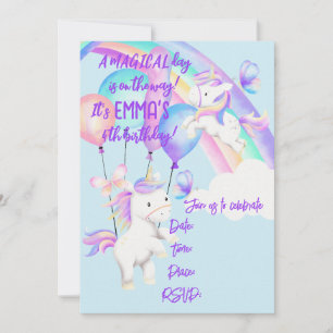 Unicorn Party Invitation