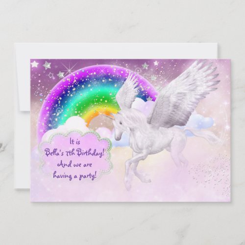 Unicorn Party Invitation