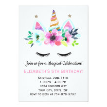 Unicorn Party Invitation - Magical Celebration