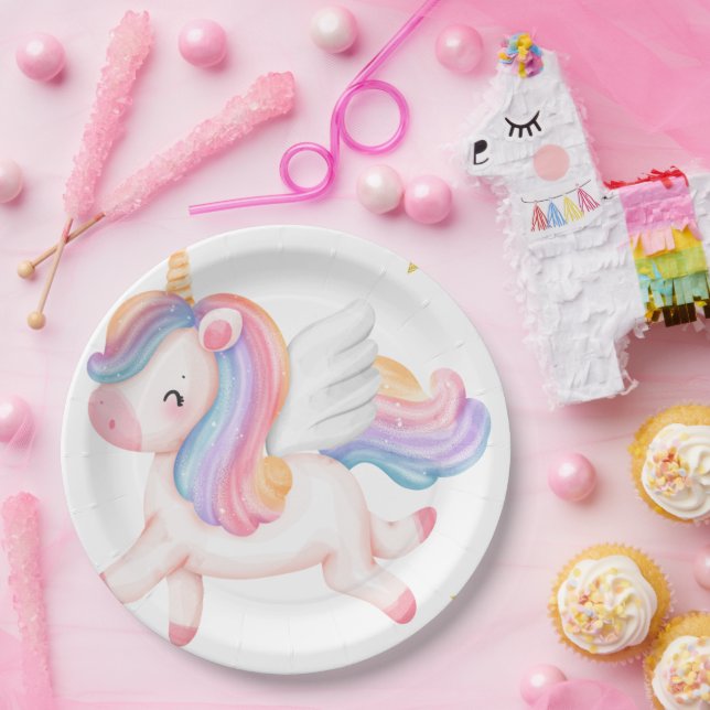 Unicorn Party Paper Plate (Party)