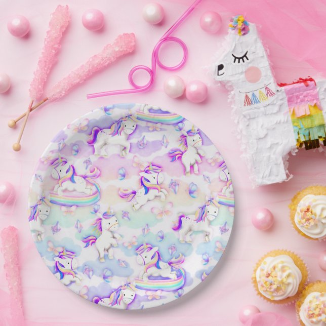 Unicorn Party Paper Plates (Party)