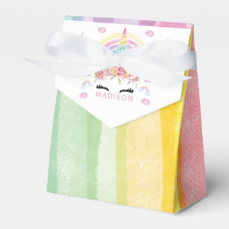 Unicorn Party Personalized Favor Boxes