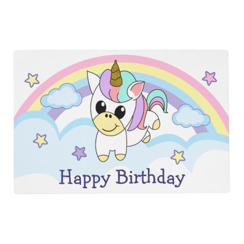 Unicorn Party Placemat