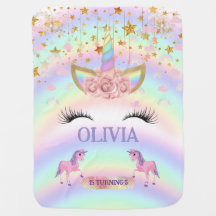 Unicorn party Rainbow 1st Birthday whimsical girl