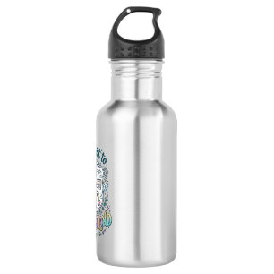 Unicorn Passport to Unicorn Land White Background Stainless Steel Water Bottle