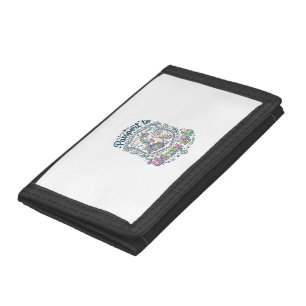 Unicorn Passport to Unicorn Land White Background Tri-fold Wallet