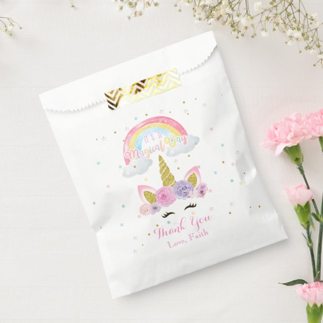 Unicorn Pastel Birthday Favor Bag (Sealed)