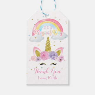 Unicorn Pastel Gift Favor Tags