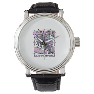 Unicorn Pastel Goth Unicorn Club Commercial Sticke Watch