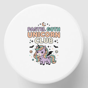 Unicorn Pastel Goth Unicorn Club Trendy Graphic Te Mini Candle Favors