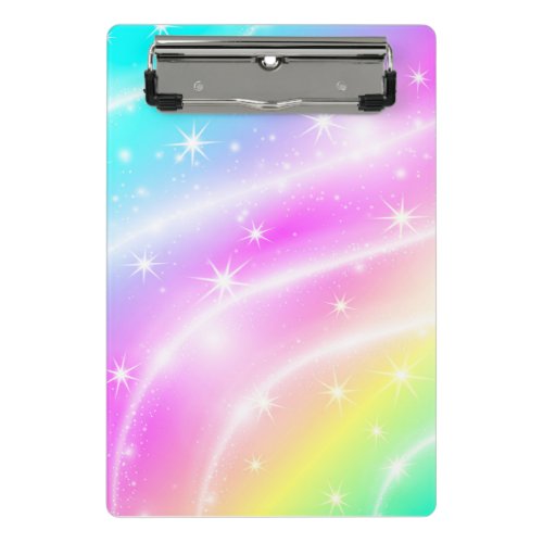 Unicorn Pastel Rainbow Color Clipboard