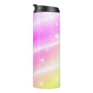 Unicorn Pastel Rainbow Color   Thermal Tumbler