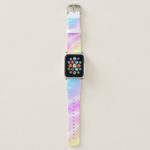 Unicorn Pastel Rainbow Colors  Apple Watch Band