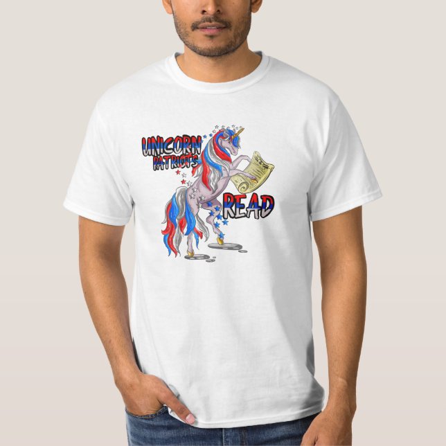 Unicorn Patriots Read T-Shirt (Front)