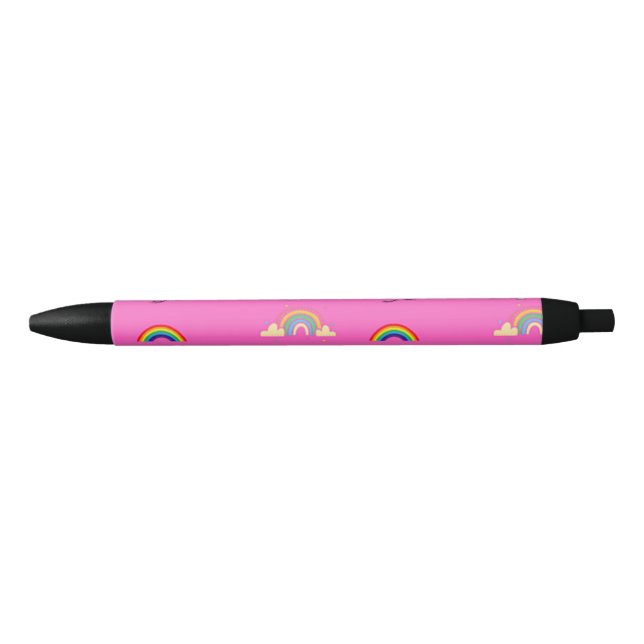 Unicorn pattern on pink pen (Front)