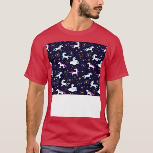 Unicorn Pattern T_Shirt