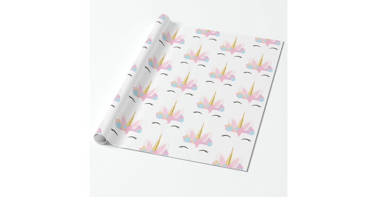 unicorn pattern wrapping paper zazzlecom