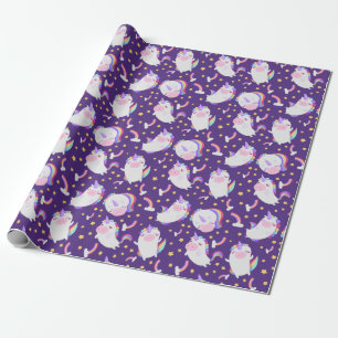 Unicorn Pattern Wrapping Paper