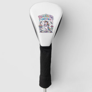 Unicorn Peace Love Pose Unicorn White Background S Golf Head Cover