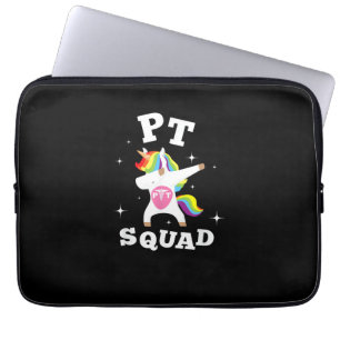 Unicorn Pediatric Rainbow PT Squad Shirt Physical Laptop Sleeve