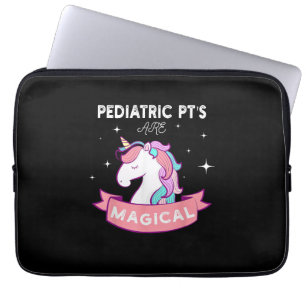 Unicorn Pediatric Rainbow PT Tee, Physical Therapy Laptop Sleeve
