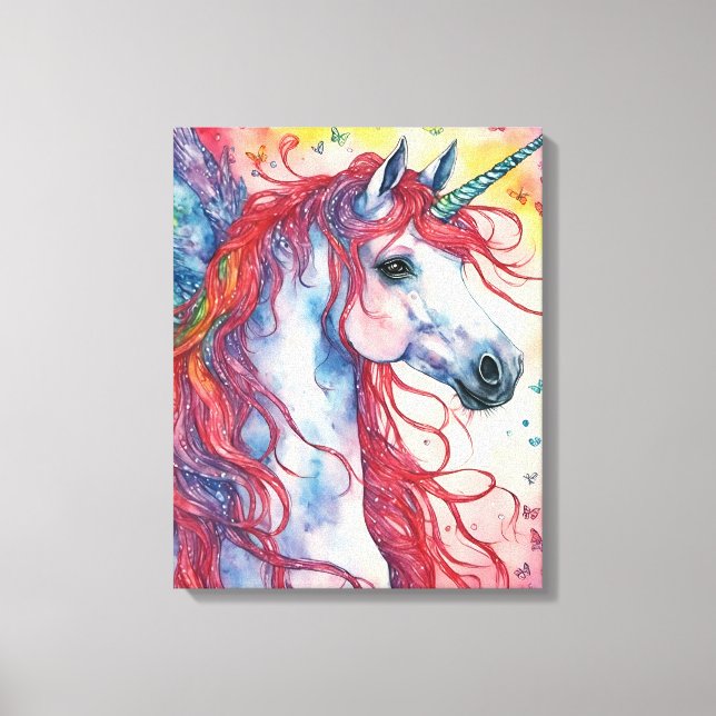Unicorn Pegasus  Canvas Print (Front)