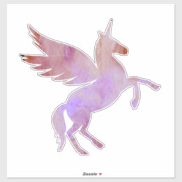 Unicorn, Pegasus, colorful fantasy horse sticker