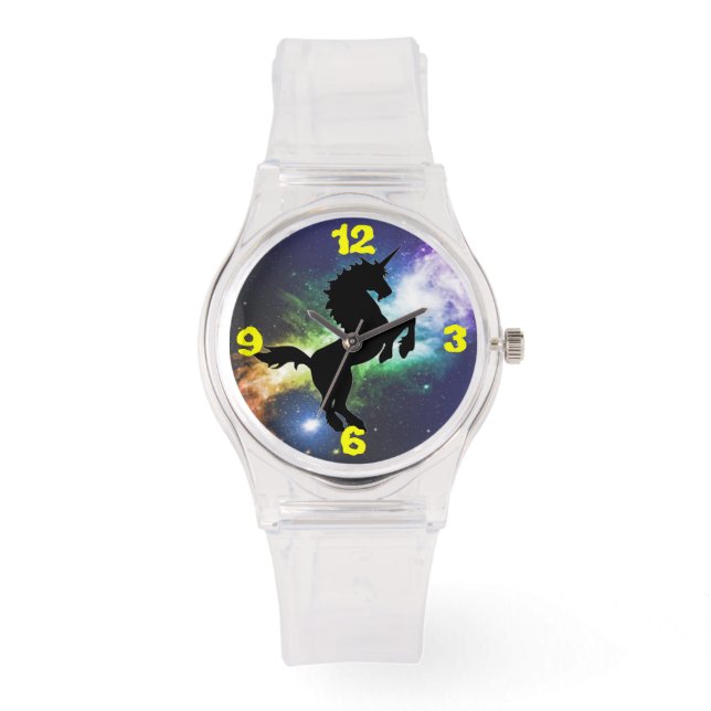 Unicorn Pegasus Silhouette fantasy Watch (Front)