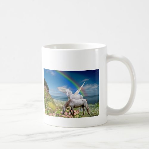 Unicorn  Pegasus Two_Tone Coffee Mug