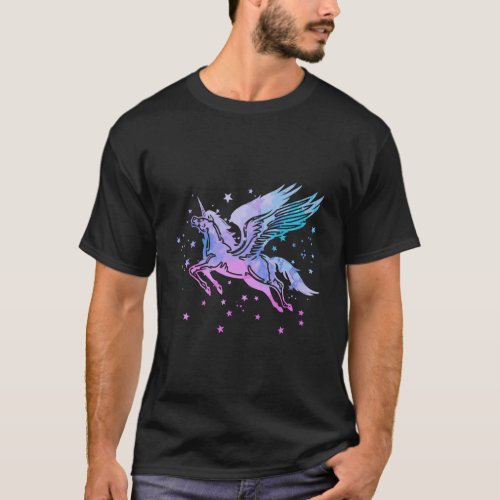 Unicorn Pegasus Winged Flying Magic Horse Lover Gi T_Shirt