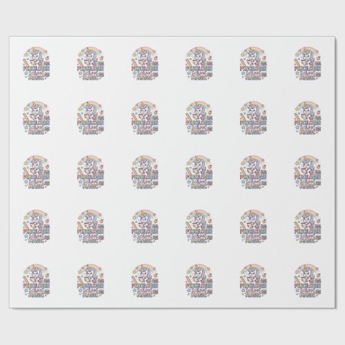 Unicorn Pencilcorn School Magic Adorable Sticker a Wrapping Paper