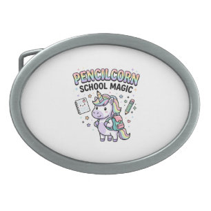 Unicorn Pencilcorn School Magic Charming Merch Des Belt Buckle