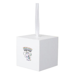 Unicorn Pencilcorn School Magic Charming Merch Des Cube Ornament