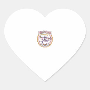 Unicorn Penguicorn Party POD Ready Zazzle Design_1 Heart Sticker