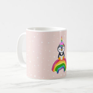 unicorn penguin coffee mug