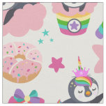 Unicorn Penguin Fabric