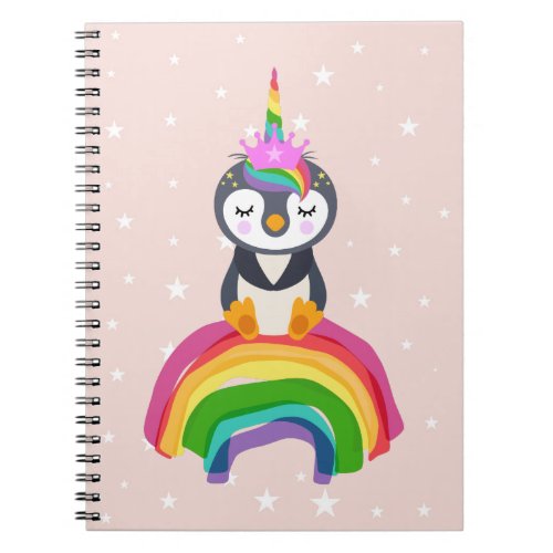 Unicorn penguin notebook