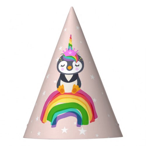 unicorn penguin party hat