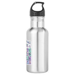 Unicorn Periodic Table of Magic Graphic Design Mer Stainless Steel Water Bottle