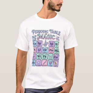 Unicorn Periodic Table of Magic Graphic Design Mer T-Shirt