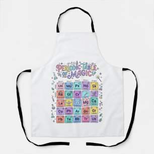 Unicorn Periodic Table of Magic Trendy Cute Gift D Apron