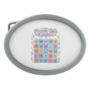 Unicorn Periodic Table of Magic Trendy Cute Gift D Belt Buckle