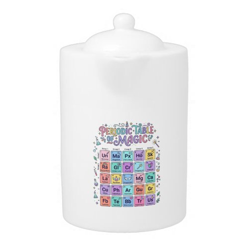 Unicorn Periodic Table of Magic Trendy Cute Gift D Teapot