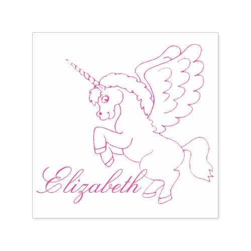 Unicorn Personalize Self_inking Stamp