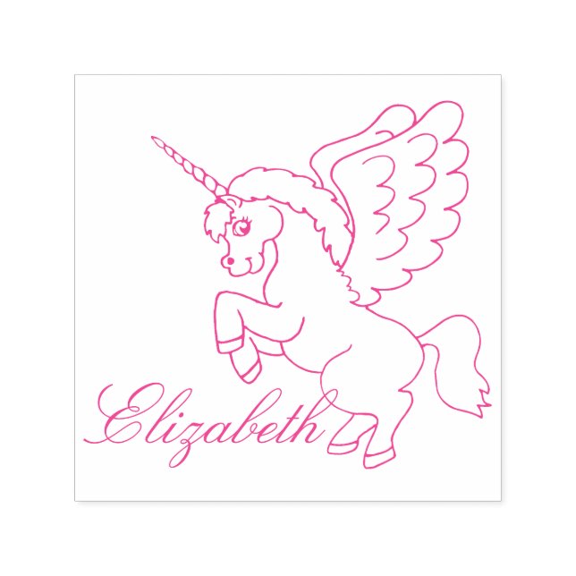 Unicorn Personalize Self-inking Stamp (Design)