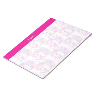 unicorn & personalize your name  notepad