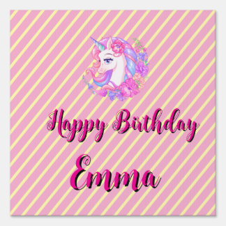 unicorn & personalize your name sign