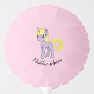 Unicorn Personalized Birthday Party Balloons